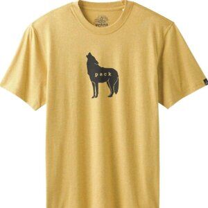 prAna Men's Wolf Pack Journeyman T-Shirt – Marigold Heather (Style# M13181436)